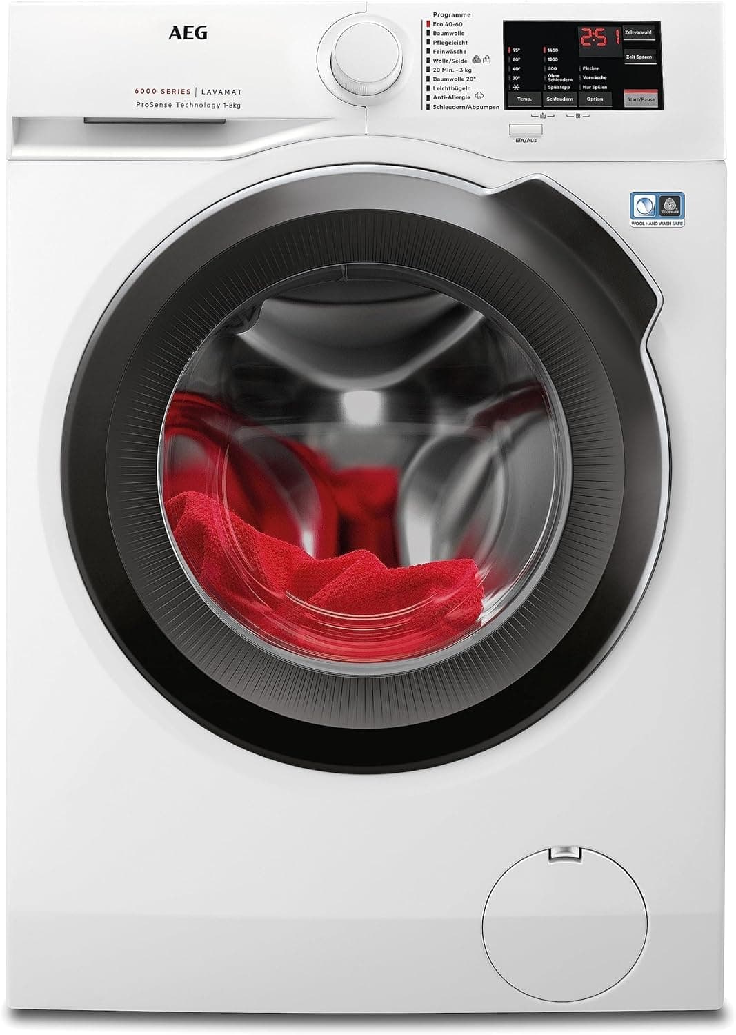 AEG Serie 6000 Waschmaschine mit ProSense Mengenautomatik