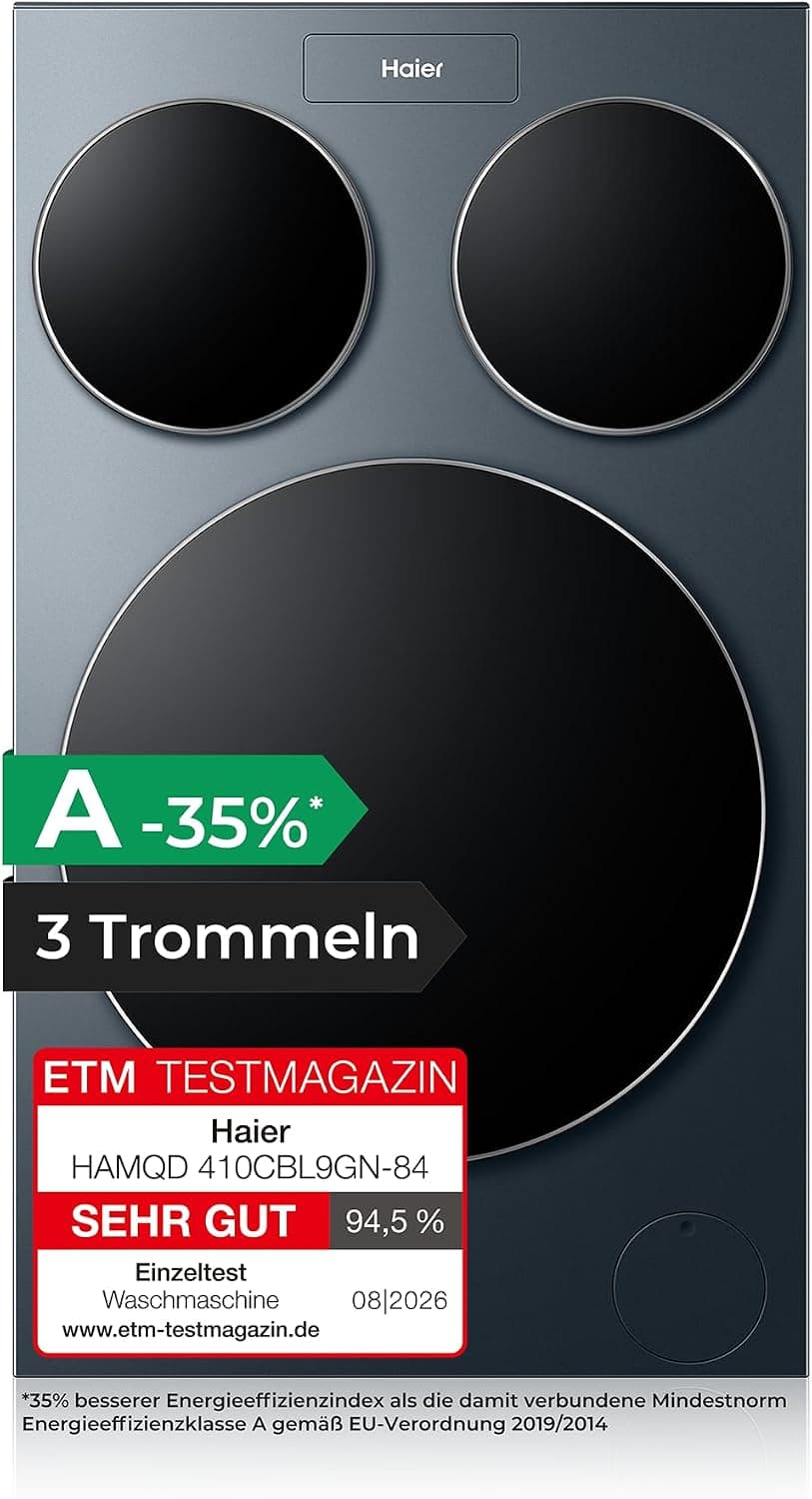Haier MultiWash Waschmaschine mit Mehrkammer-System zur getrennten Wäschepflege