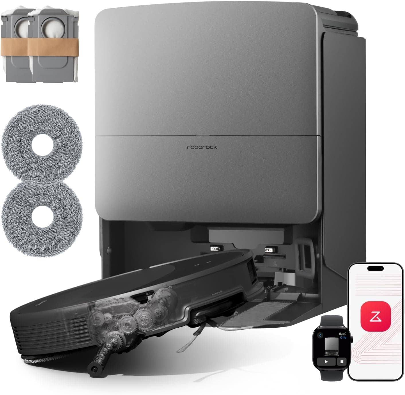 Roborock Saros 20 Saug- und Wischroboter mit Dockingstation – Produktansicht