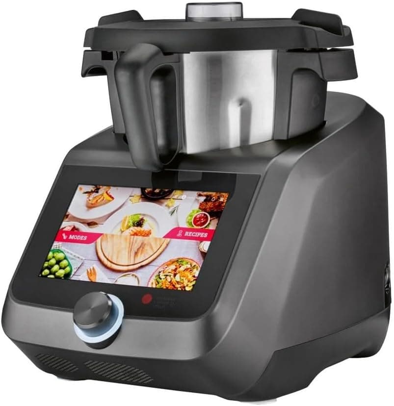 Silvercrest Monsieur Cuisine Smart SKMS 1200 C1 Küchenmaschine mit Kochfunktion, Anthrazit – Produktansicht