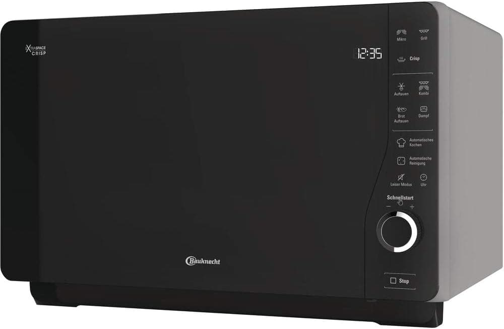 Bauknecht ExtraSpace Crisp MW 427 SL Mikrowelle mit Grill, 25 L, Silber