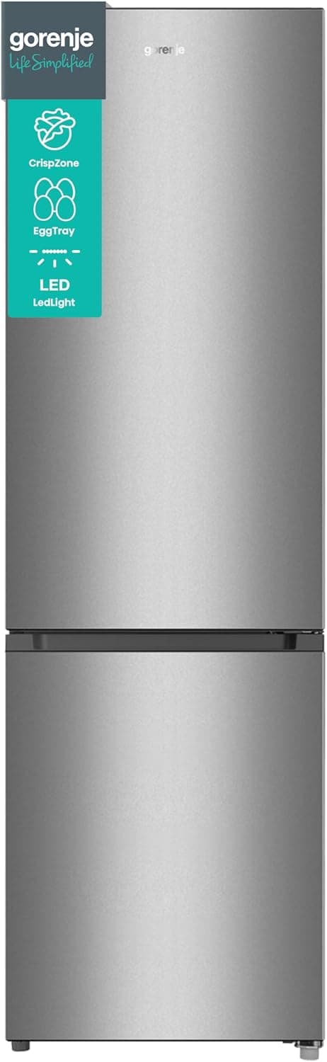 Gorenje Kühl-Gefrierkombination freistehend mit Gefrierteil unten und LED-Beleuchtung – Produktansicht