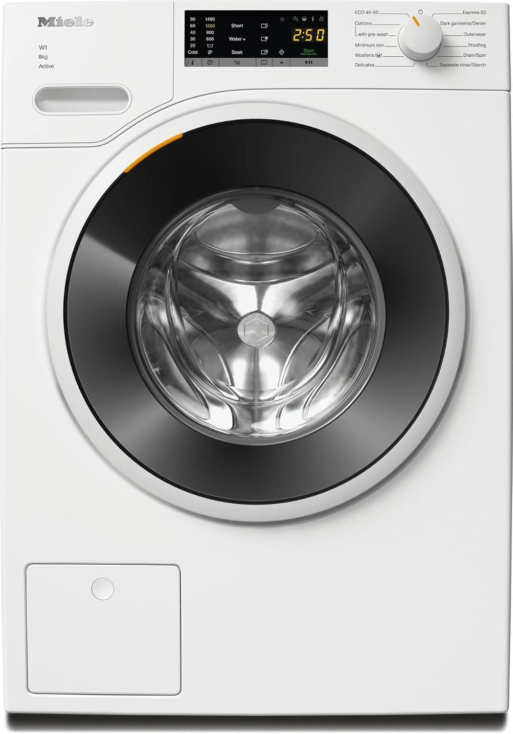 Miele WWA120 WCS Active W1 Waschmaschine, 8 kg, 1400 U/min, Energieklasse A – Produktansicht