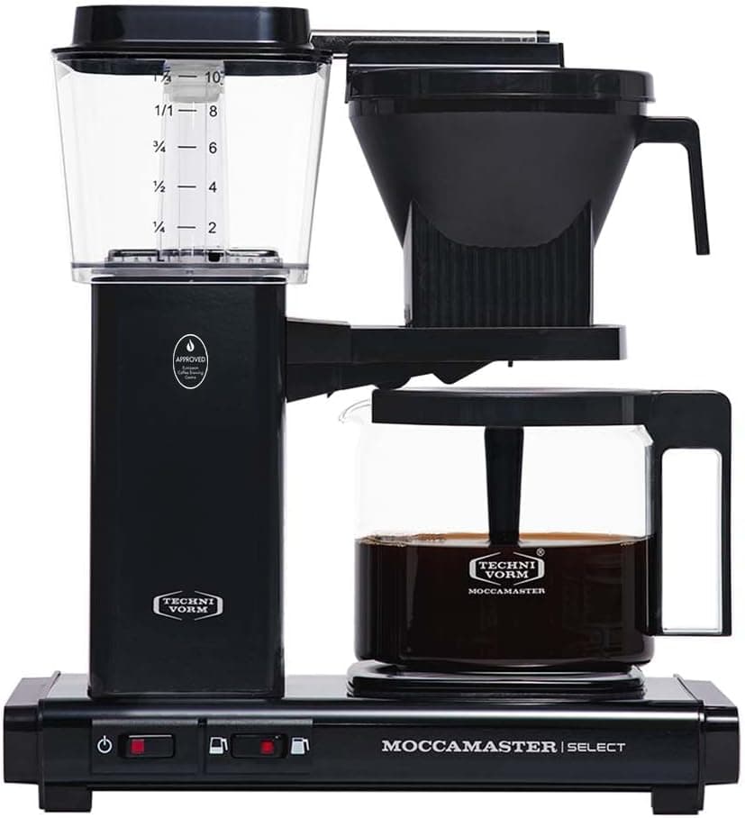 Moccamaster KBG Select Filterkaffeemaschine mit Glaskanne, 1,25 L, Select-Funktion