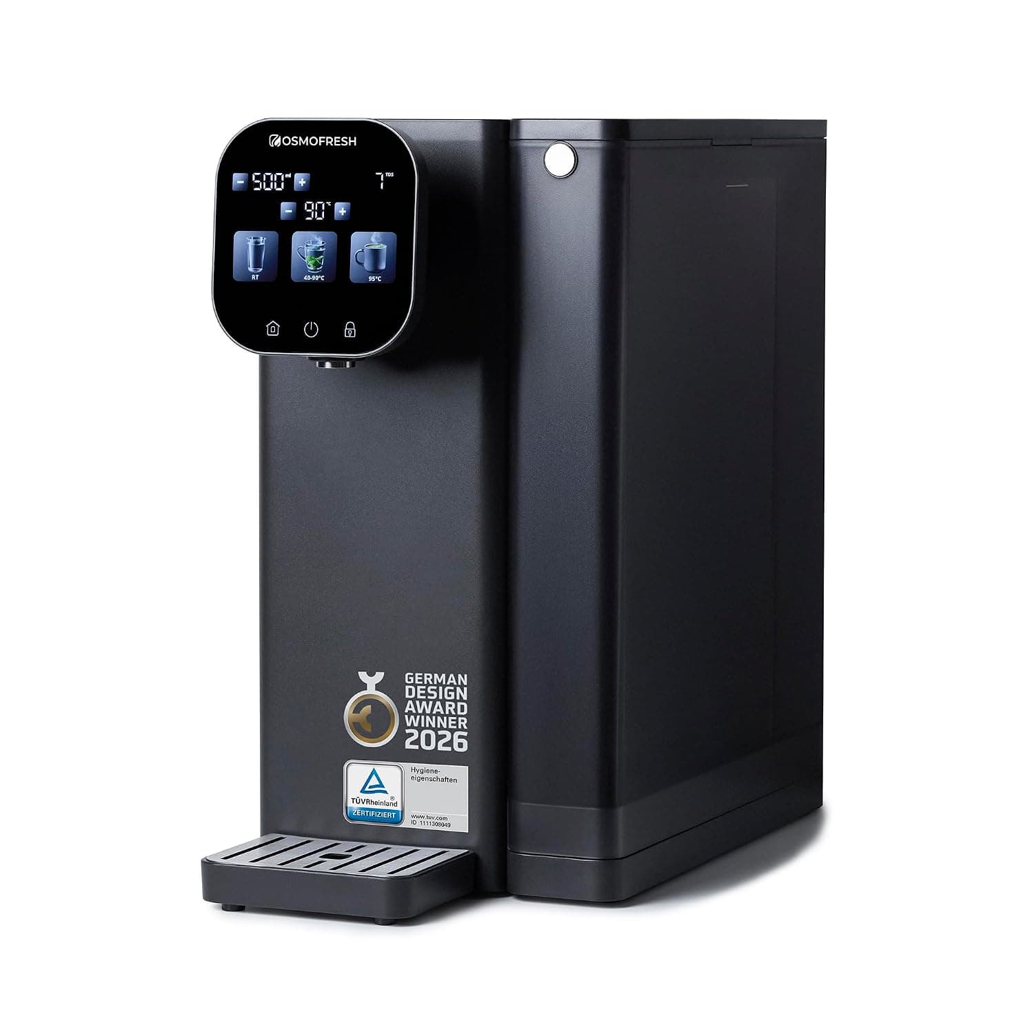 OsmoFresh Fusion Air Auftisch-Osmoseanlage mit Heißwasser, 4,7 L, UV-C, ohne Installation