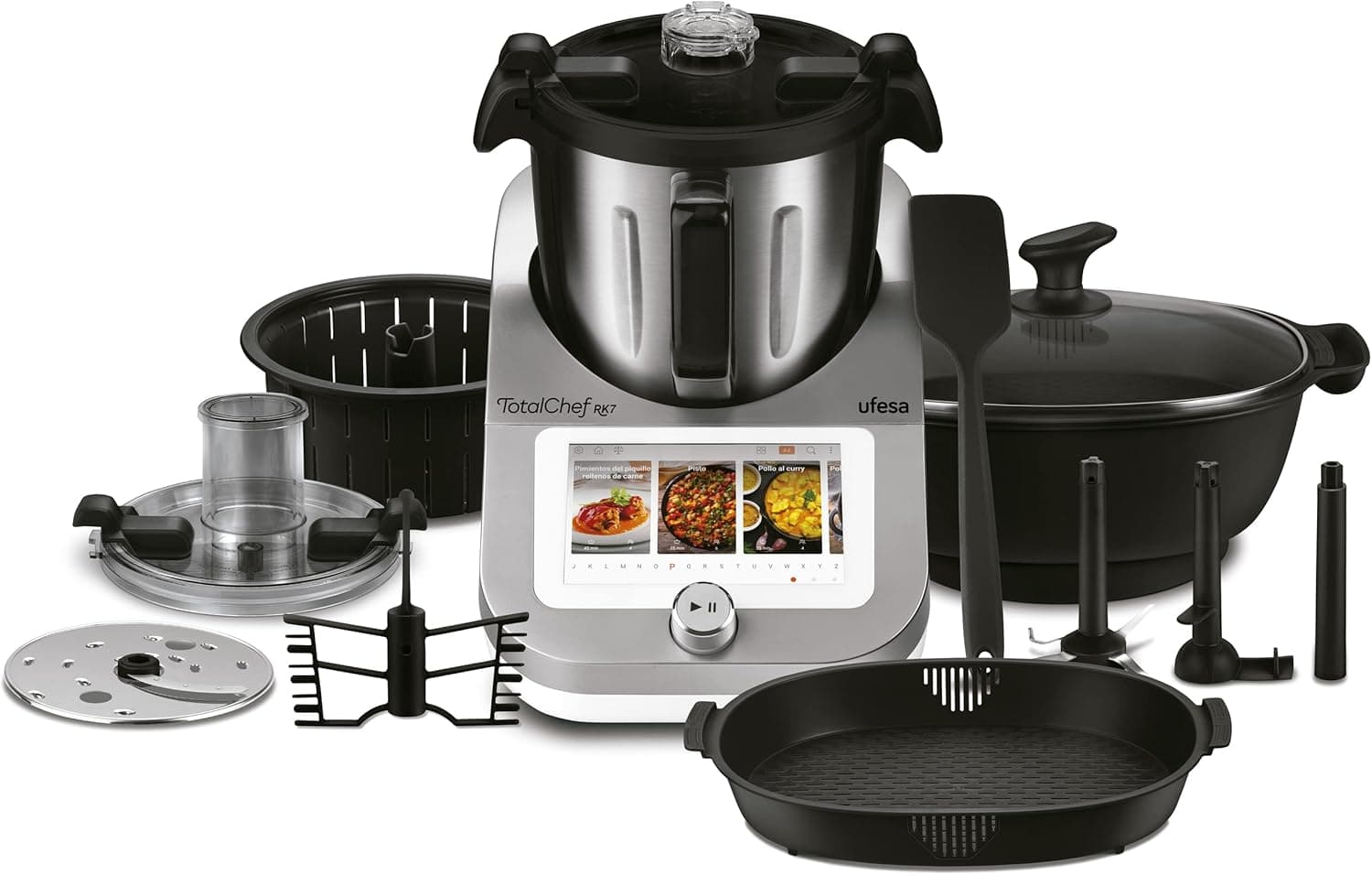 Ufesa TotalChef Multifunktions-Küchenmaschine mit Kochfunktion und Rezeptsteuerung